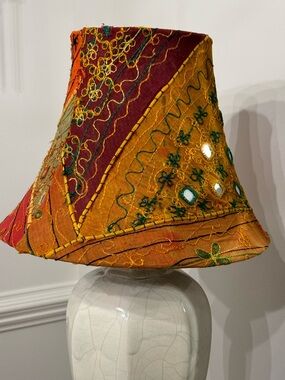 VTG 1970s/1990s Handmade Shisha Embroidery Mirror